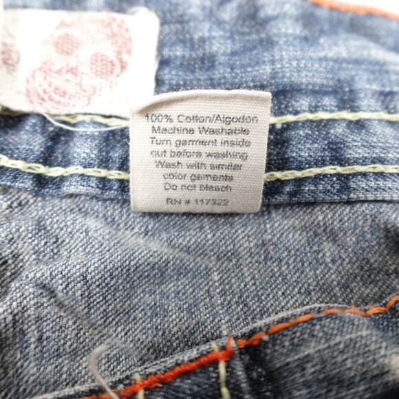 Vintage Laguna Beach Jeans Mens 34 (36x34) Y2K Skull Biker Denim Made in USA - Picture 5 of 12